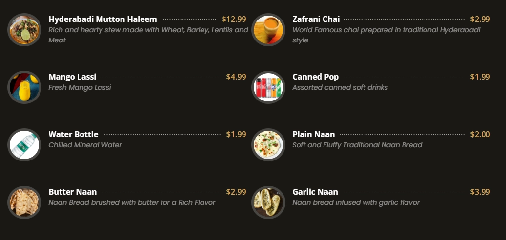 Pakwan Express menu item 9